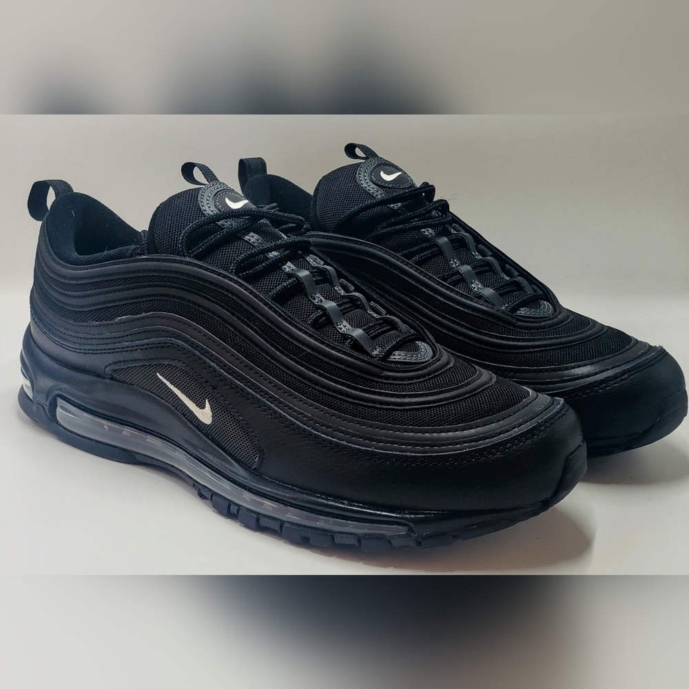 Nike Air Max 97 GS Triple Black Anthracite 921522-011 Men's Size 11 New